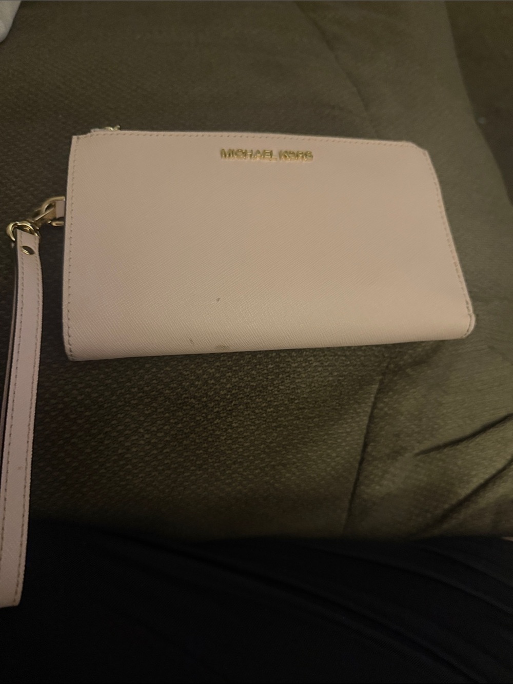 Michael Kors Pale Pink Saffiano Wristlet